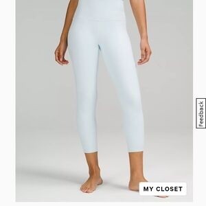 Lululemon Size 16 Align 25" Leggings in Powder Blue RARE COLOR